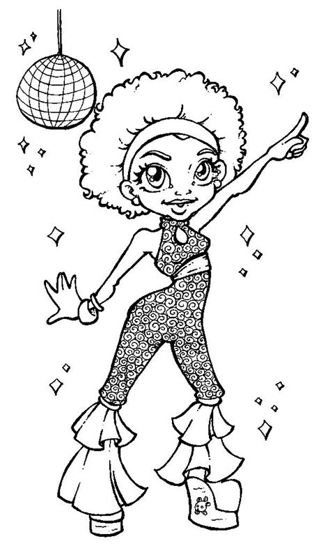 Choose your favorite coloring page and color it in bright colors. Disco Queen | COLORING PAGES | Pinterest | Discos, Queen ...