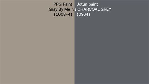 Ppg Paint Gray By Me 1008 4 Vs Jotun Paint Charcoal Grey 0964 Side