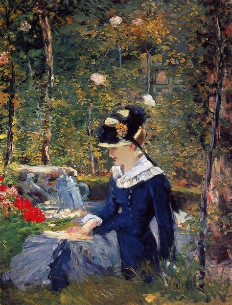 Young Woman In The Garden 1880 Edouard Manet