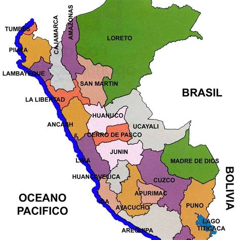 Mapas Del Perú Turismo Geografía Y Biodiversidad