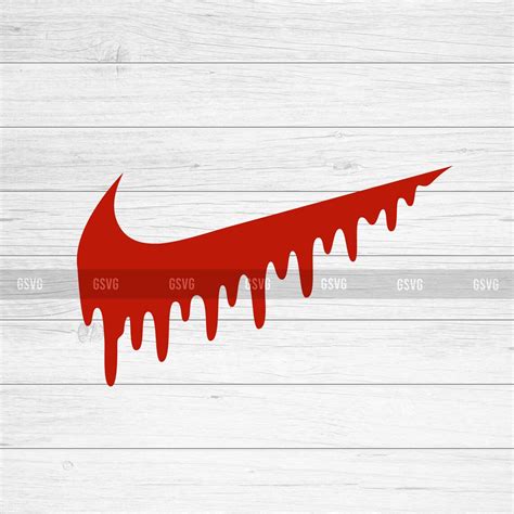 Nike SVG Nike Drip Nike Logo PNG Silhouette Clipart SVG Etsy