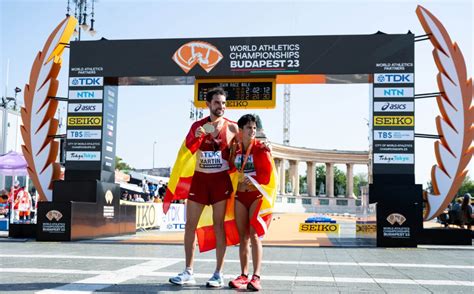 María Pérez Y Álvaro Martín Campeones Del Mundo De Los 35km Marcha