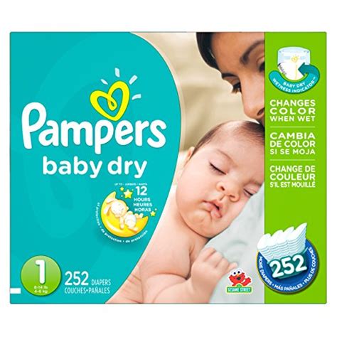 Pampers Baby Dry Newborn Diapers Size 1 252 Count Only 2412 Free