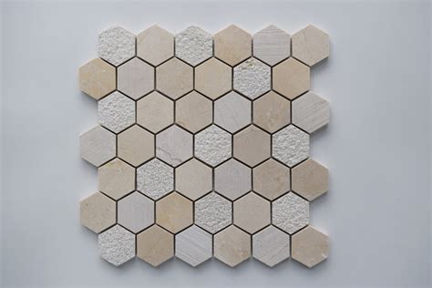 Crema Marfil Hexagon Honed Marble Mosaic Tile Qdi Surfaces