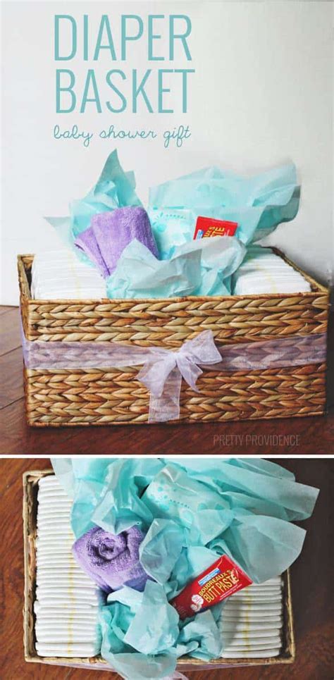 Whatever your answer is, we think homemade presents are the best. Diaper Basket Baby Shower Gift