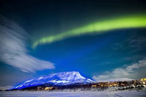 Saana Finland Lit In Blue To Commemorate Finlands 100 Years By Jussi