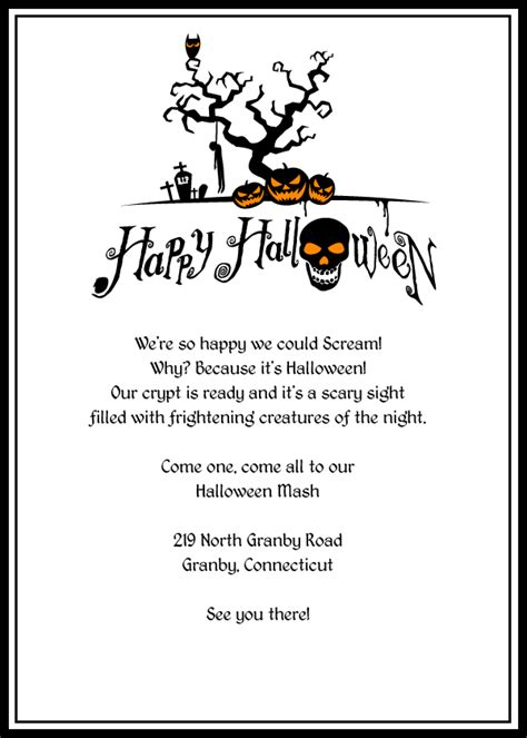 scary jacks halloween printable invite wedding