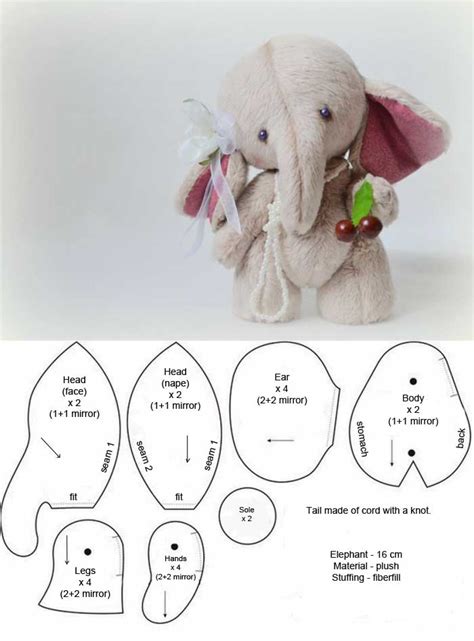 Cut Out Printable Free Easy Stuffed Animal Patterns