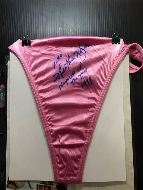 Heather Kozar Signed Panties Playboy PMOY 1999 PSA DNA