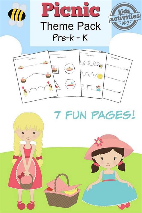 These activities are adaptable for other themes and holidays listed within the lesson plans. Fun Picnic Printables | Printable preschool worksheets ...