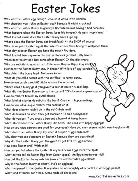 Printable Easter Jokes And Riddles Web By Olivia Kids Love Riddles And