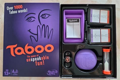 hasbro taboo hobbies and toys toys and games on carousell