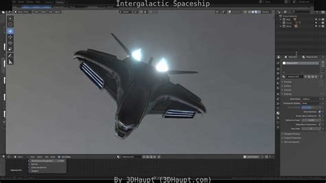 Intergalactic Spaceship Design In Blender Eevee Free Vr Ar Low Poly