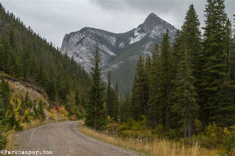 A Dirt Road Surrounded By Trees And Mountains
