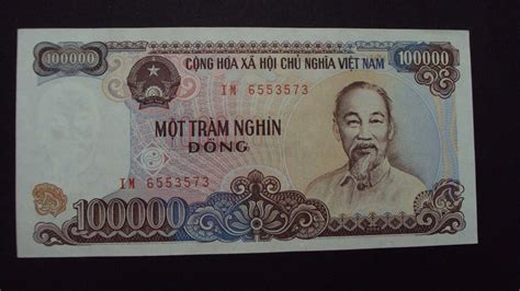 Vietnam 100000 Dong Unc Banknote 1994 P117 1759214142