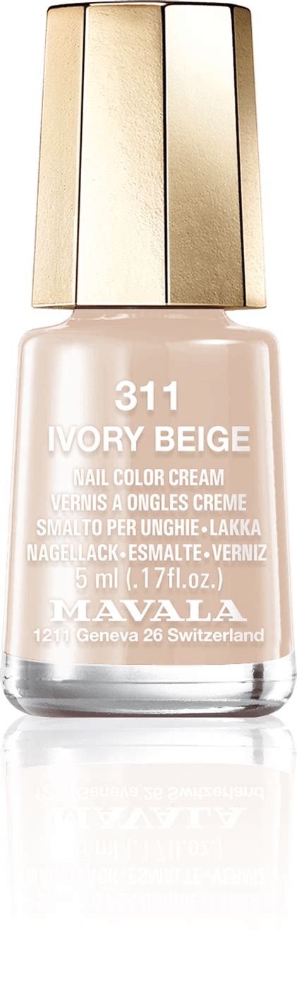 ivory beige mini color nail polish — mavala international