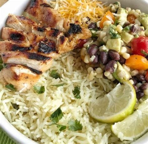 Honey And Cilantro Lime Grilled Chicken Rice Bowls Recipes