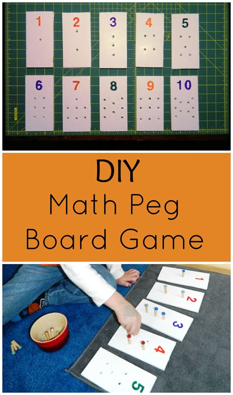 Diy Math Peg Board Game · Child Led Life
