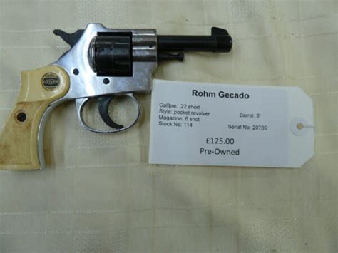 Rohm Gecado 22 Short Pocket Revolver Southerton Guns