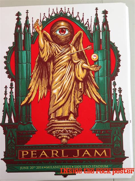 Inside The Rock Poster Frame Blog Munk One Pearl Jam Milan Poster