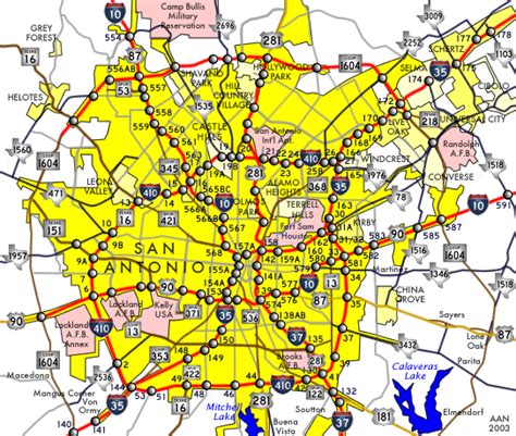 The city of san antonio is one of the oldest european settlements in texas, usa and consists of a cosmopolitan society comprising of native americans. San Antonio Map - Free Printable Maps