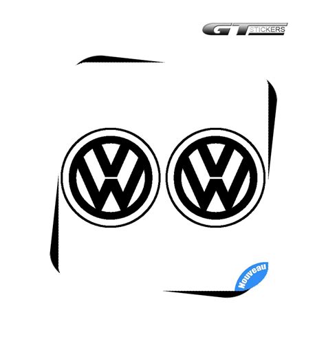 Stickers Logo Vw Volkswagen 100 Mm Gamme 3m Pro Gtstickers