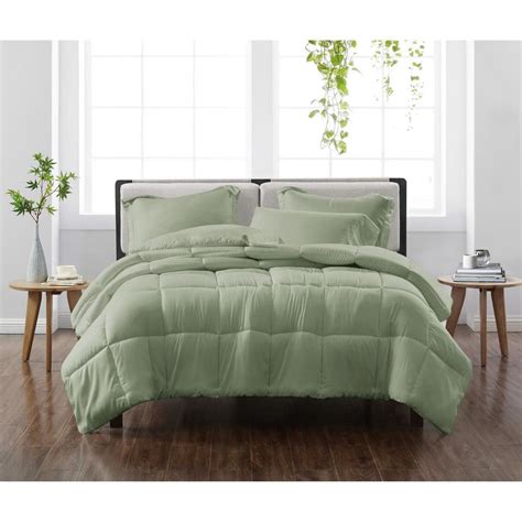 Cannon Solid Green Twin Twin Xl 2 Piece Comforter Set Cs3941grtx 1500 The Home Depot