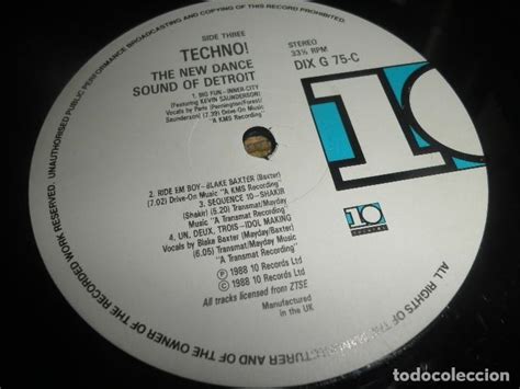 Techno The New Dance Sound Of Detroit Doble Lp Comprar Discos Lp