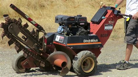 Lot 102 Ditch Witch 1010 Walk Behind Trencher Youtube