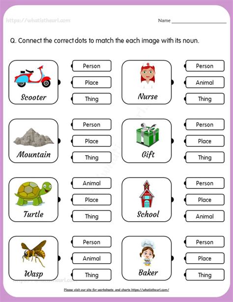 St Grade Nouns Worksheet Worksheets Decoomo