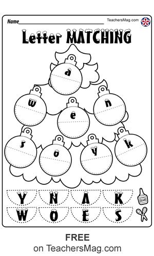 I can almost smell the plastic christmas trees now! Christmas Worksheets for Preschool | TeachersMag.com