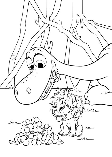 A brontosaurus and his baby stand and smile in this printable coloring page for kids who like cute dinosaurs. The Good Dinosaur Coloring Pages - Best Coloring Pages For ...