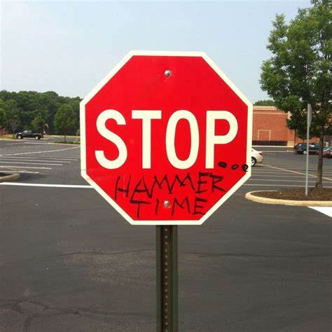 Funny Stop Sign At The Grocery Store Lol Stop Sign Highway Signs Signs