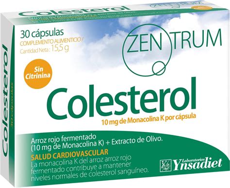 Zentrum90 Colesterol 30 Capsulas Arroz Rojo Extracto Olivo