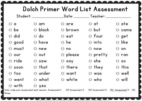 3rd Grade Dolch Sight Words Pdf Slide Share