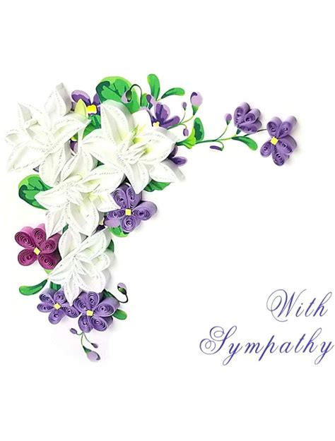 Flower Sympathy Card