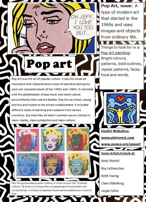 Art Ed Central Loves This Pop Art Poster Designed For Students As A