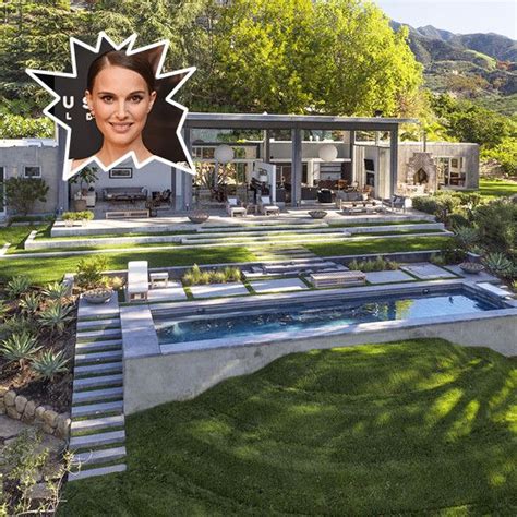 Natalie Portmans 65 Million Modern Montecito Mansion House Styles