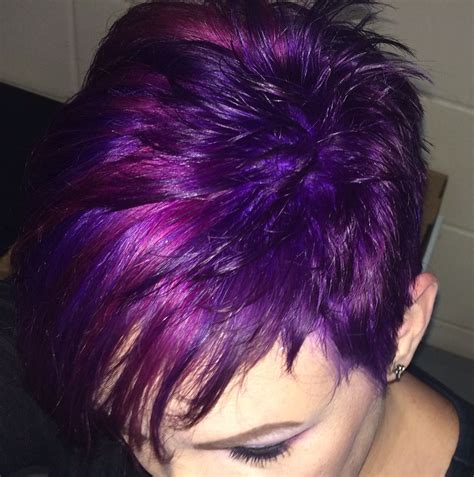 purple and pink short pixie hair short purple hair funky short hair purple ombre hair very