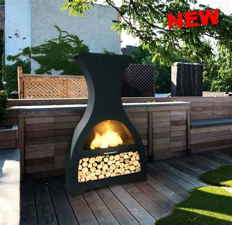 Nothing says authentic quite like cooking pizza in a clay oven. Wood Fired Pizza Oven Steel Barbecue Grill Outdoor Patio Kitchen BBQ Chiminea UK | Barbecue ...