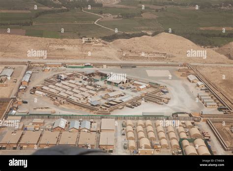 Aerial View Military Base In Kunduz Afghanistan Stock Photo 49758530