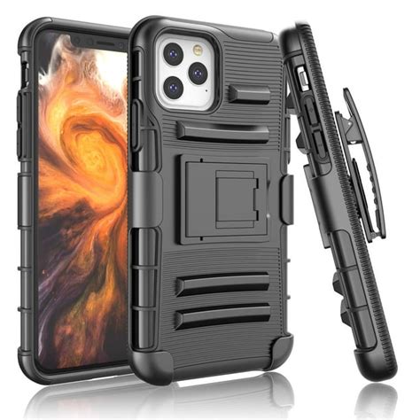Advanced Armor Hybrid Kickstand Case With Holster Belt Clip For Iphone