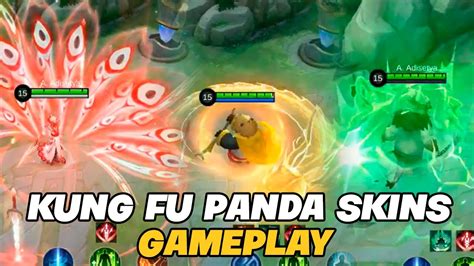 Kung Fu Panda Skins Gameplay Mobile Legends Bang Bang Youtube