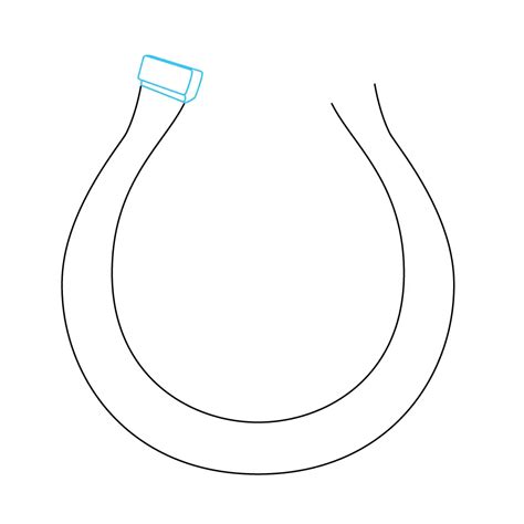 How To Draw A Horseshoe Step By Step