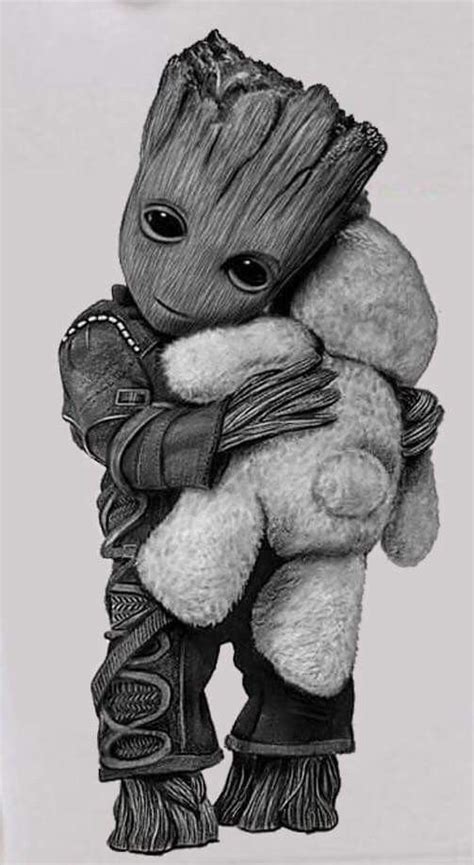 Marvel cute groot coloring pages. Baby Groot #marvel | disegni | Pinterest | Galaxie, Bébé ...