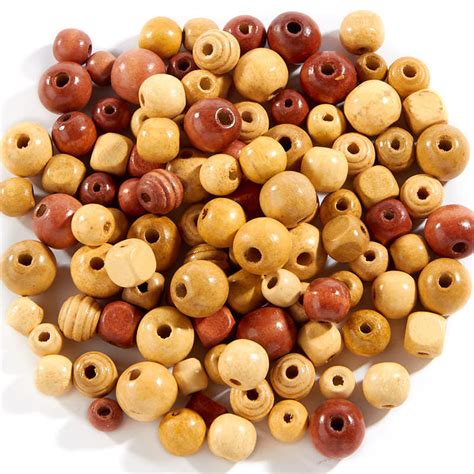 Assorted Wood Beads - Beads - Jewelry Making - Craft Supplies - Factory Direct Craft