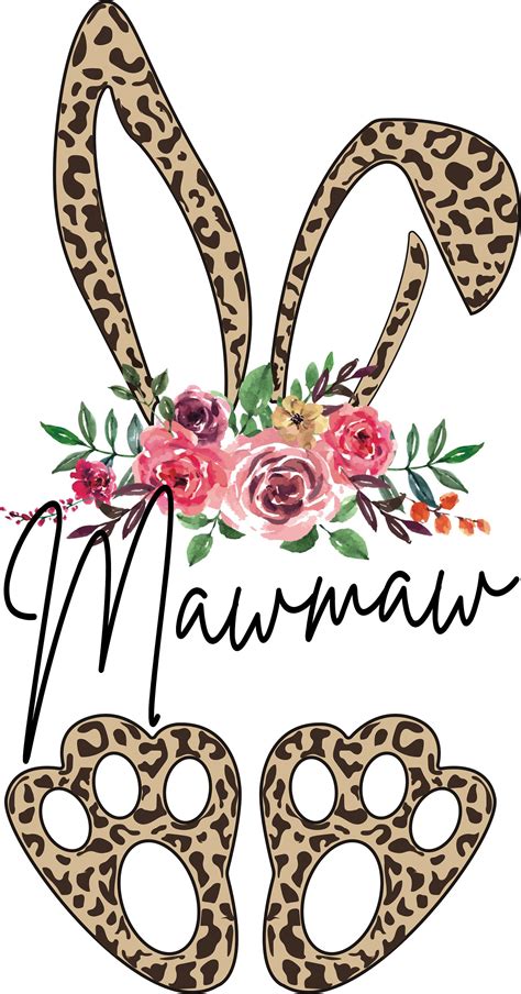 This bunny feet template is a black and white line drawing theres no color. Cheetah print bunny ears and feet with flower splash, Easter, He is Risen, Bunny, Peeps, cross ...