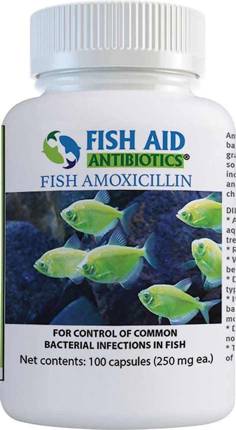 Fish Aid Antibiotics Amoxicillin 250 Mg Free Shipping Fishaid