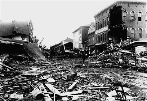 The Devastation On Main Street Johnstown After The Flood Caused By The