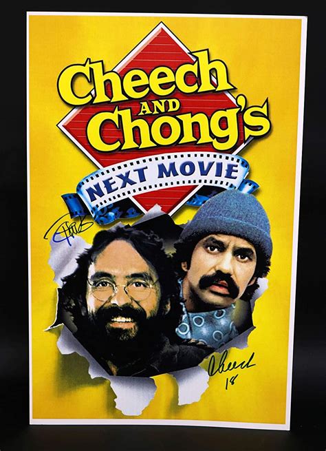 Cheech Marin And Tommy Chong Signed Autographed Cheech And Chong Glossy 11x17 Poster Photo Coa